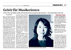 Gehör für Musikerinnen Frankfurter Rundschau vom 10. Juni 2009
